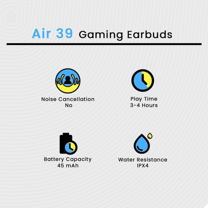 Air 39 Wireless Earbuds Transparent Bluetooth 5.3